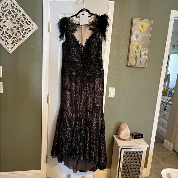 Mac Duggal Evening Gown, size 16 worn once to my son's wedding. Very comfy - Picture 1 of 3
